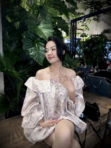 Đầm GấmTay Phồng