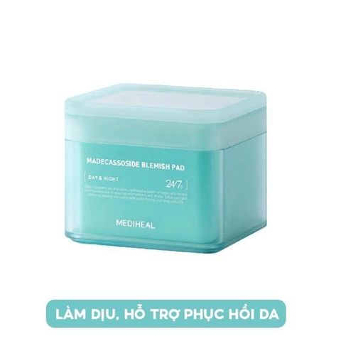 Hộp 100 miếng Toner pad cân bằng da Mediheal Làm Dịu, Phục Hồi làn da Madecassoside Blemish Pad 180ml