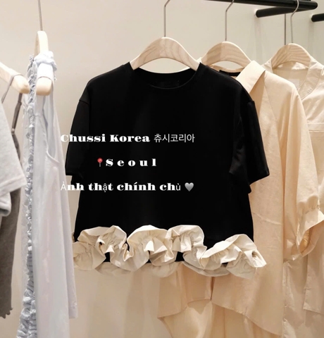 Áo phông viền bèo order Korea