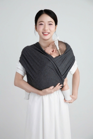 Địu Vải Em Bé Sling Dễ Địu Êm Vai An Toàn Cho Bé Sơ Sinh 0 - 24 Tháng