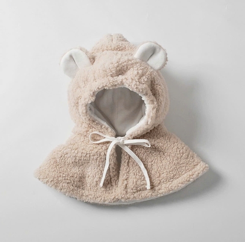 Choàng gấu siêu xinh cho bé