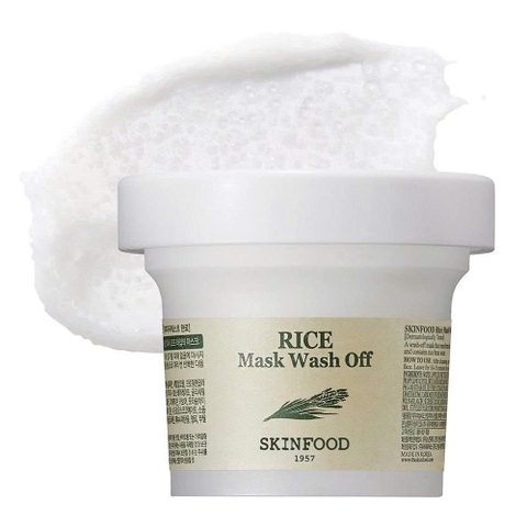 Mặt Nạ Gạo Tẩy Tế Bào Chết Và Làm Sáng Da Skinfood Rice Mask Wash Off