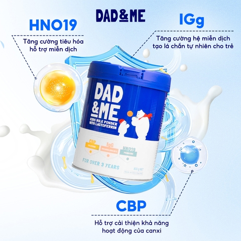 [COMBO 3] Sữa Dad&Me CBP(800g) nhập khẩu New Zealand - Giúp bé tăng đề kháng và chiều cao vượt trội