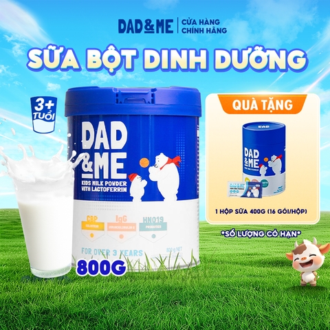 [New Zealand] Sữa Dad&Me CBP(800g) - Tăng Đề Kháng & Chiều Cao Vượt Trội Cho Bé 3+ Tuổi