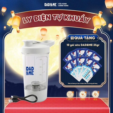 [Tặng 10 Gói Sữa] Ly Điện Tự Khuấy Sữa Cho Bé Dad and Me – Dễ Dùng, Tiện Lợi