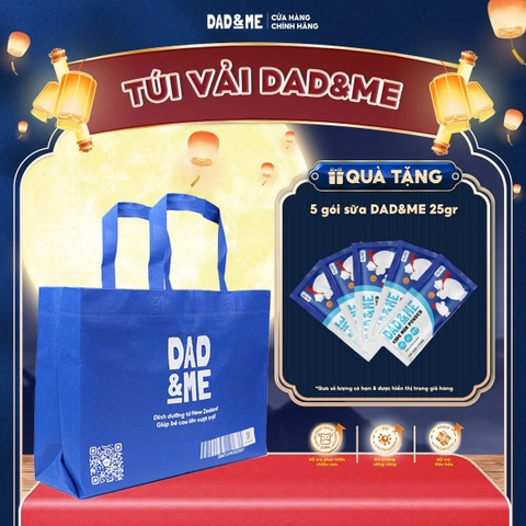 [Tặng 5 Gói Sữa] Túi Vải Dad&Me Chính Hãng – Tiện Lợi, Bền Đẹp, Thân Thiện Môi Trường