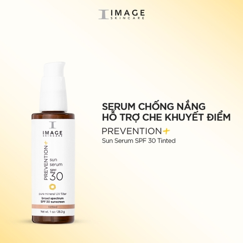 Serum chống nắng có màu, che khuyết điểm, làm đều màu da - Image Prevention Sun Serum SPF 30 Tinted- 28.3G