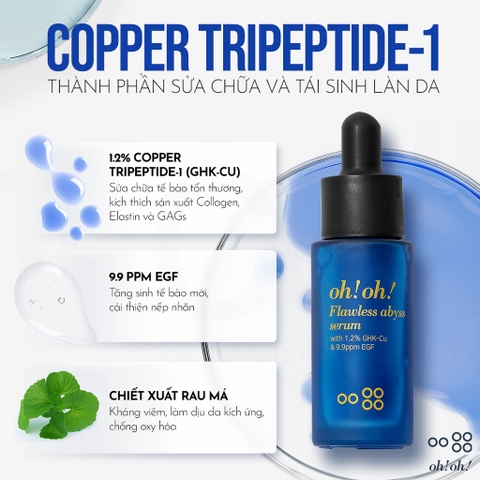 Tinh Chất Giảm Sẹo Lõm Oh! Oh! Flawless Abyss serum