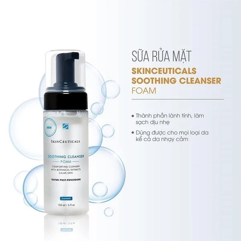 Sữa Rửa Mặt Dạng Bọt Skinceuticals Soothing Cleanser Foam 150ml