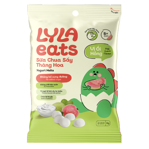 Sữa Chua Sấy Vị Ổi Hồng Không Bổ Sung Đường