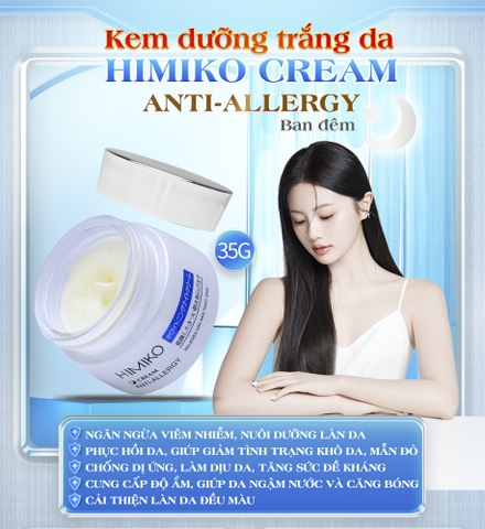 Kem Dưỡng Trắng Da Ban Đêm Himiko Cream Anti-Allergy