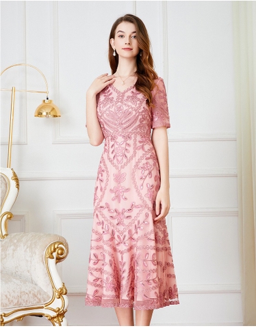 Đầm Ren Qc Form Đuôi Cá