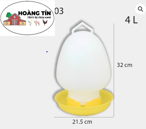 Bình uống xách tay cho gà vịt con 4L