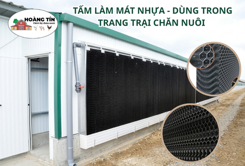 TẤM LÀM MÁT NHỰA PVC CHO TRANG TRẠI LẠNH