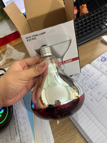 BÓNG ĐÈN NHIỆT HỒNG NGOẠI DICHTONG LAMP 100w -175w-250w  DÙNG ÚM GÀ VỊT, SƯỞI ẤM GIA SÚC