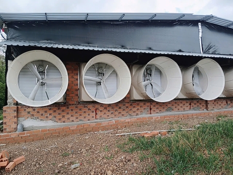 QUẠT HÚT VỎ COMPOSITE 146, CÁNH NHÔM ĐÚC, KHUNG ĐỠ INOX,  Motor Enatech, CÓ LOA