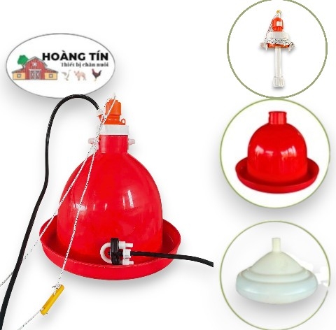 MÁNG UỐNG TỰ ĐỘNG CHO GÀ VỊT, BÌNH UỐNG CHUÔNG TỰ ĐỘNG CỔ TRẮNG VIỆT NAM