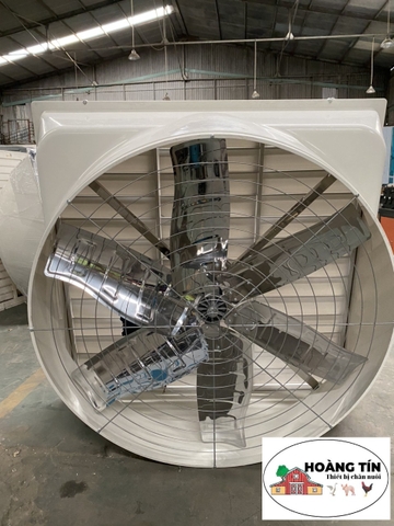 Quạt hút dạng loa 220V chéo X inox, cánh inox, motor IFAN 1.1 kw