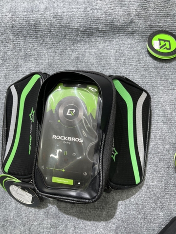 Túi sườn Rockbros ZH009-52 6.2 inch screen Đen Xanh Lá