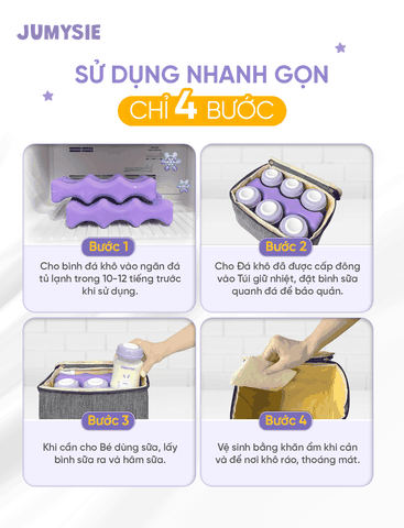 Túi Đá Khô Trữ Sữa Jumysie Cao Cấp