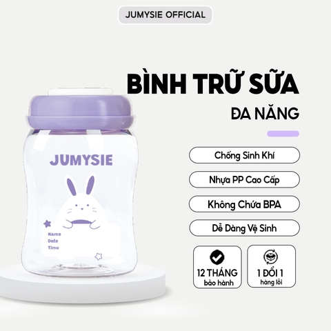Bình Trữ Sữa 180ml/260ml Jumysie - Cổ Rộng, Chống Sặc, An Toàn