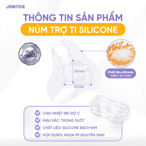 Núm Trợ Ti Jumysie Silicone Cao Cấp Siêu Mềm