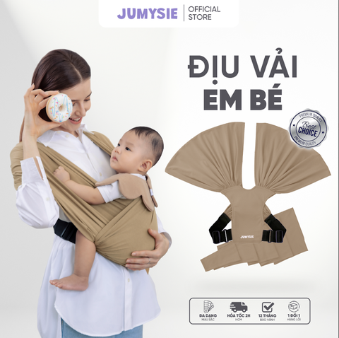 Địu Vải Jumysie – Địu Cho Bé Sơ Sinh Mềm Mại, An Toàn Tối Ưu