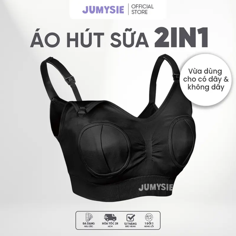 Áo hút sữa rảnh tay Jumysie - Tích hợp 2in1