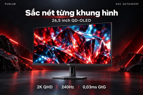 Màn hình AOC Q27G40ZDF 26.5 inch QD-OLED 2K 240Hz 0.03ms