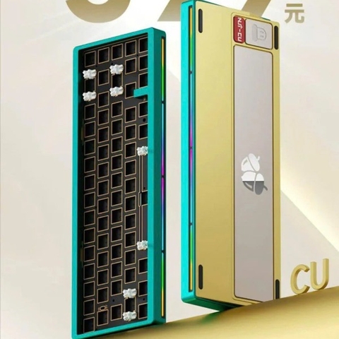 Bàn phím cơ Weikav NUT65 CU - Only KIT | Khung nhôm CNC, Bot Đồng CU cao cấp, 1.6mm
