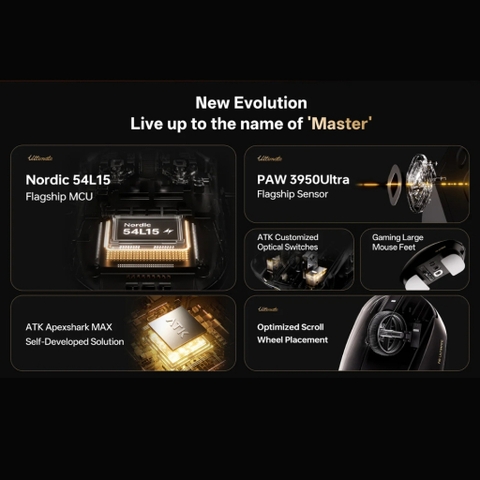 Chuột ATK A9 / A9 SE Starflash | Siêu Nhẹ 53g - PAW3395 - Chính Hãng