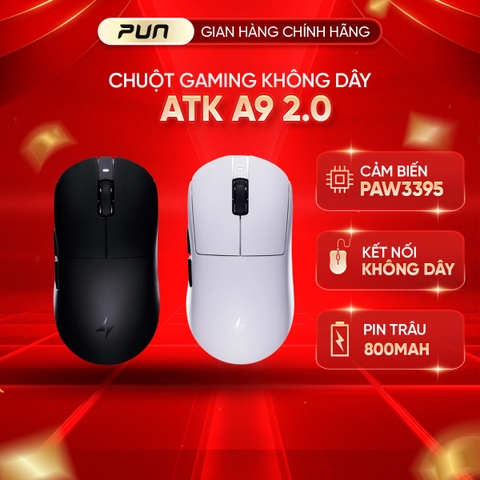 Chuột ATK A9 / A9 SE Starflash | Siêu Nhẹ 53g - PAW3395 - Chính Hãng