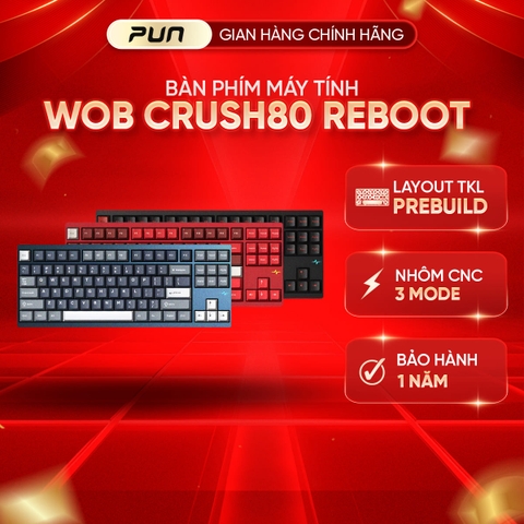 [HÀNG-SẴN] Hàng Chính Hãng Crush 80 REBOOT  – Bàn phím cơ custom Crush 80