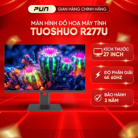 Màn hình Tuoshuo RL277U 27 inch 4K IPS - Chuẩn màu 100% sRGB, 95% DCI-P3