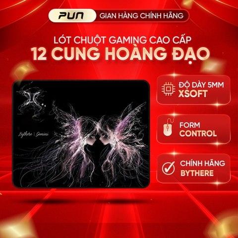 Lót Chuột Gaming Bythere 12 Cung Hoàng Đạo Control FPS – Bề Mặt Mịn, Chính Hãng Artist License