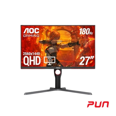 Màn hình AOC Q27G3XMN 27 inch 2K 180Hz VA MiniLED – HDR1000, độ sáng 1000nit, màu DCI-P3 96%