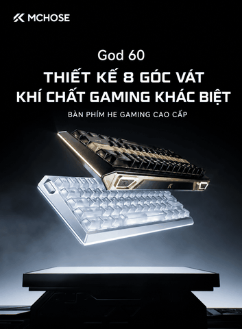 MCHOSE God 60 HE Gaming – Bàn Phím Hall Effect CNC 16K
