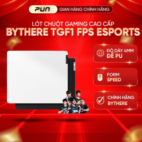 Pad Kính Gaming Bythere TGF1 FPS Esports – Kính Cường Lực Siêu Mượt, Tối Ưu Valorant CS2 Apex