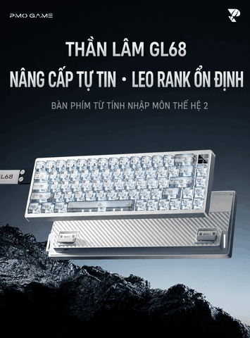 Bàn phím từ tính PMO GAME SHENLIN GL68 | Rapid Trigger 0,001mm | 8K | RGB