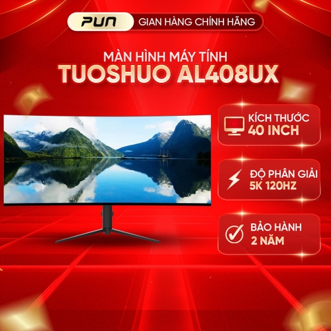 [CHÍNH HÃNG FULL VAT] Màn Hình Tuoshuo AL408UX 40 Inch 5K2K Nano IPS – 120Hz, 400nit, sRGB 100%, DCI-P3 97%, Cong 2500R, Hỗ Trợ G-Sync/Freesync