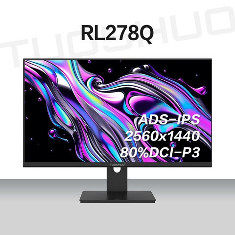 Màn Hình Tuoshuo RL278Q 27 Inch 2K IPS 75hz – 400nit, DCI-P3 95%, Viền Mỏng 4 Cạnh