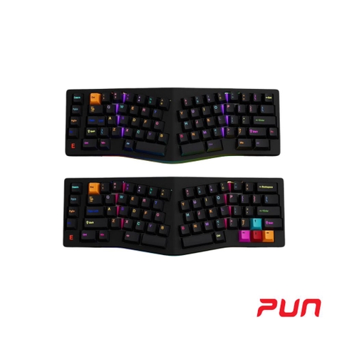 Bàn phím cơ MMD EIF68 Alice Ergo | Vỏ Nhôm CNC - 3 Mode - Hỗ trợ QMK/VIA