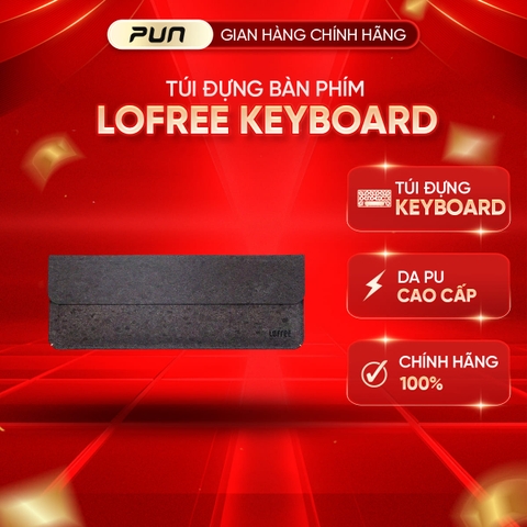 Túi đựng bàn phím Lofree Flow2 phiên bản 100 phím – Chất liệu da PU mềm cao cấp kết hợp vải giả da lộn, chống trầy xước, tiện lợi khi mang theo – Màu nâu trầm (Dark Brown)