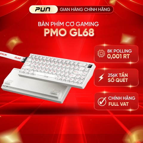 Bàn phím từ tính PMO GAME SHENLIN GL68 | Rapid Trigger 0,001mm | 8K | RGB