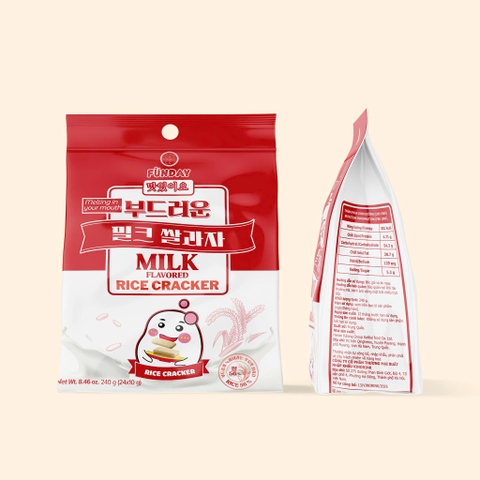 Bánh gạo Funday vị sữa