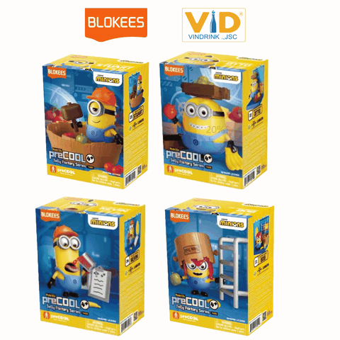 Blokees Figures - Minions preCOOL Jelly Factory Series