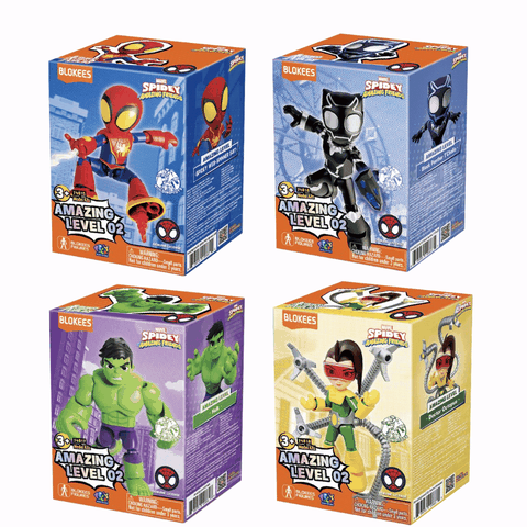 Đồ chơi mô hình Blokees Marvel - Spidey and Friends Amazing Level 02