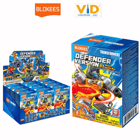Đồ chơi lắp ghép mô hình BLOKEES Figures - Transformers 71304 - Defender Version 03 Heavy Mental War