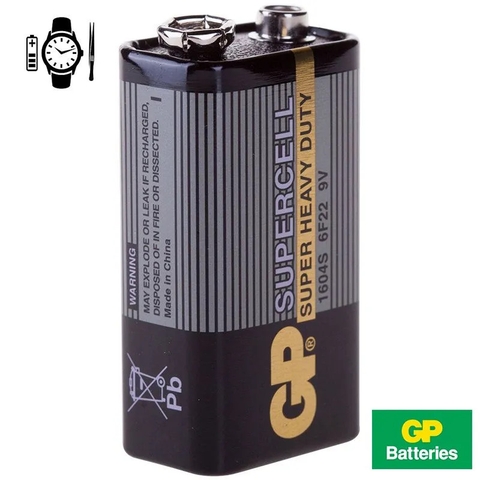 Pin 9 volt Supercell GP1604S-2-G55