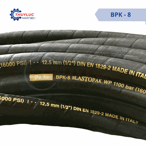 Ống xịt nước cao áp Parker 1100 bar 1/2'', BPK-8 - DL 40